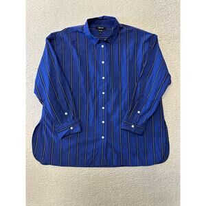 Madewell Signature Poplin Oversized Shirt Medium